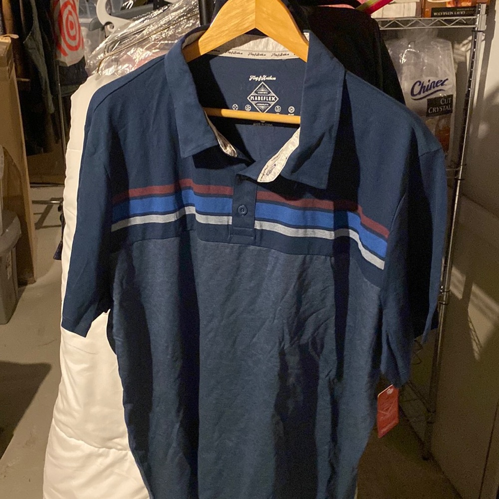 SHIELD BLOCKED PERFORMANCE POLO. Final sales didn’t fit